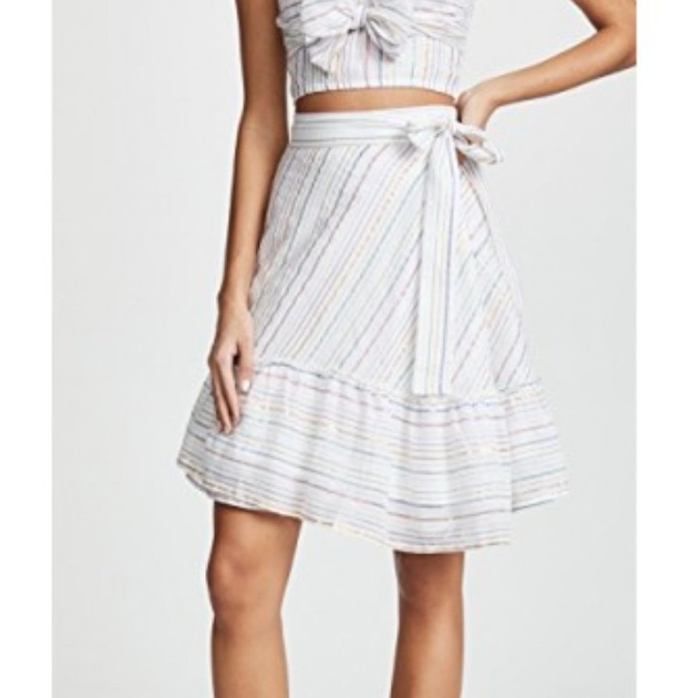 Apiece Apart Tamarind Rainbow Wrap Skirt - Size 0